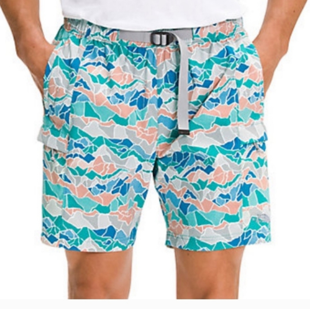 The North Face Men's Printed Class V Belted Shorts Sz XL